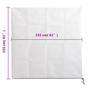 Coperture con Cerniera per Piante 10pz 70 g/m² 1,55x1,55 m 3203549