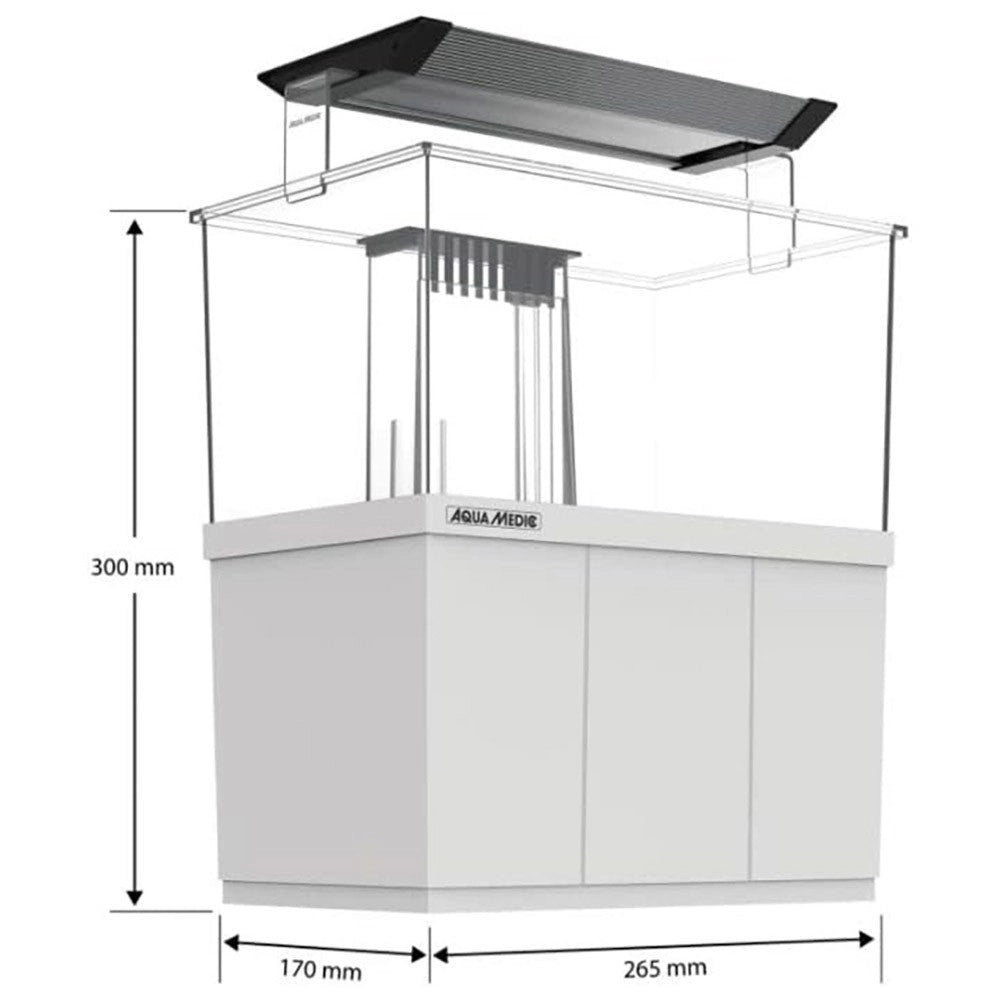 AquaMedic Armatus XS cm26,5x17x15h - mini acquario completo