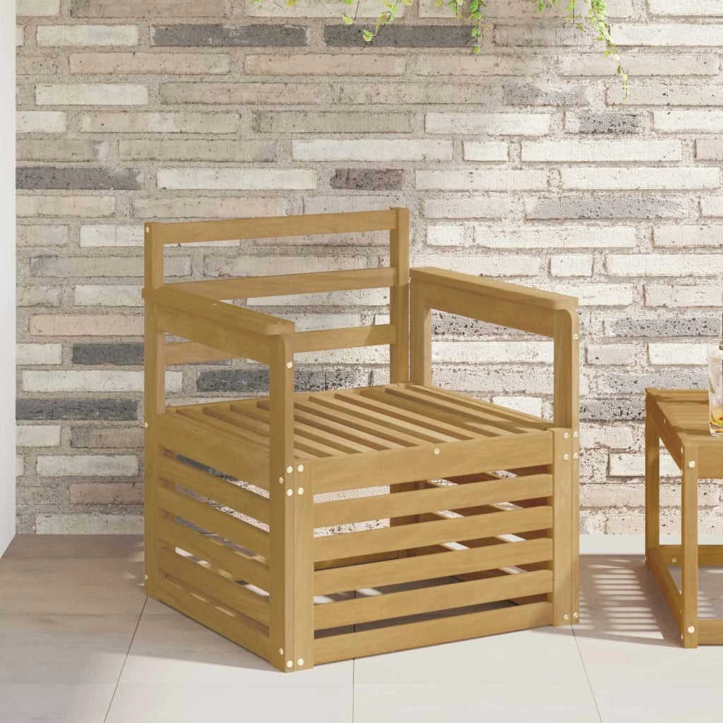 2 Pezzo Set di divani da esterno-Sofa da giardino Legno di Acacia Massello 904985
