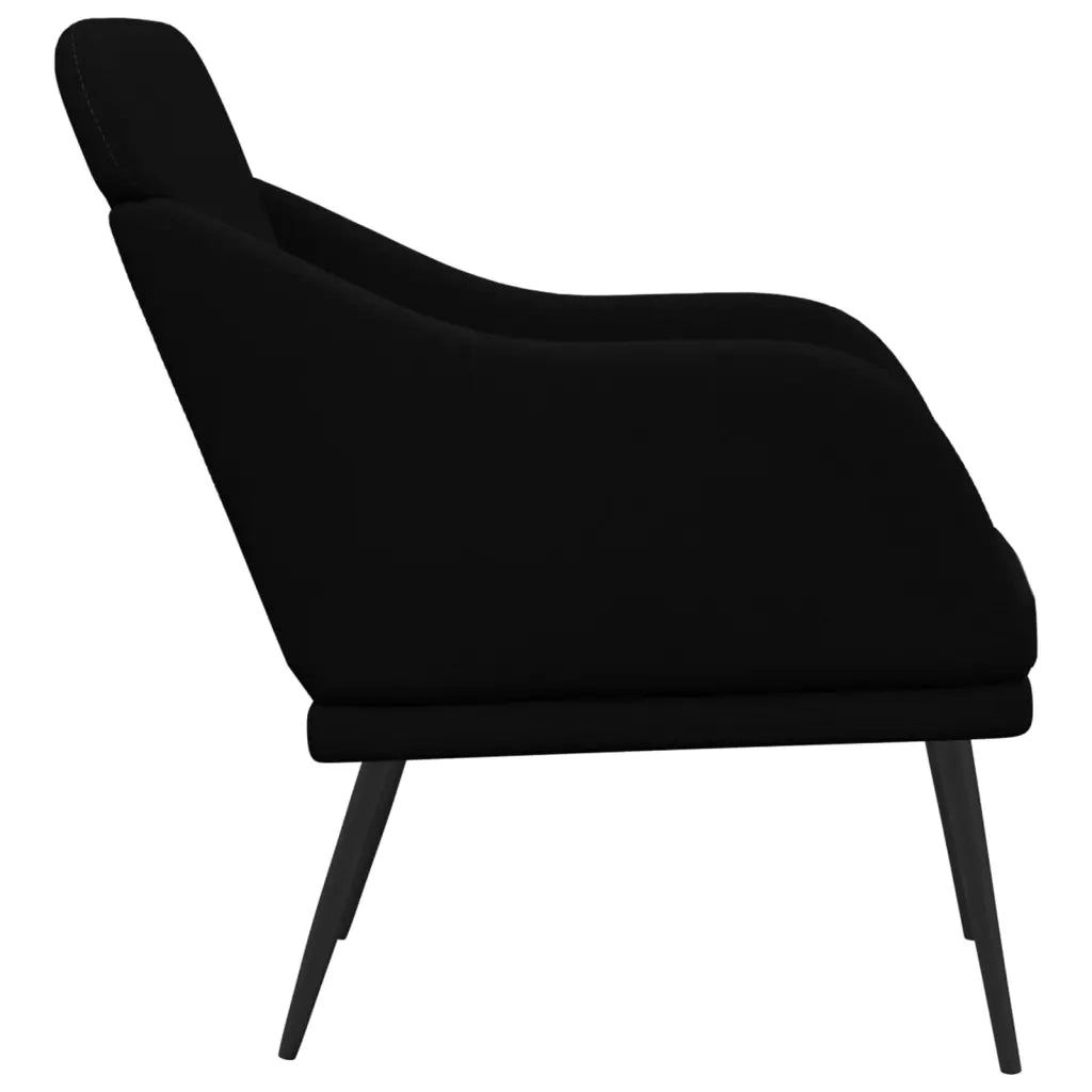 Poltrona Nera 63x76x80 cm in Tessuto cod mxl 5637