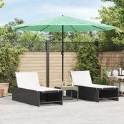 Ombrellone Giardino-Ombrello da Balcone con Palo in Acciaio Verde 324x324x247 cm