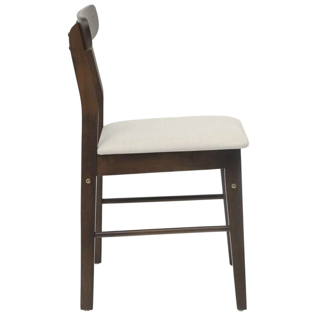 Sedia da pranzo 2 pcs Marrone Scuro e Chiaro