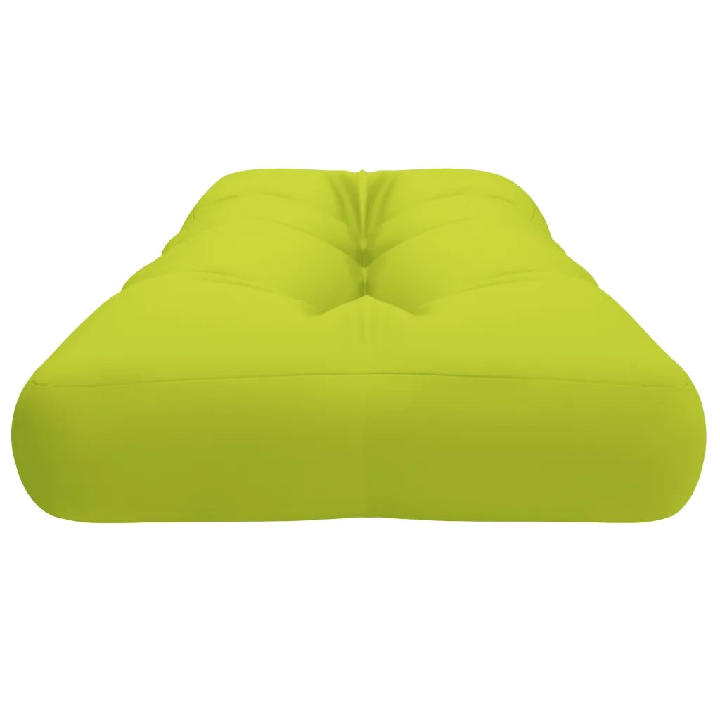 Cuscino per Pallet Verde Brillante 120x40x12 cm in Tessuto