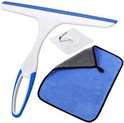 Wisser multifunzionale per porte doccia, finestre, vetro, auto, schermo doccia, inclusa presa di attacco e asciugamano, 25,4 cm