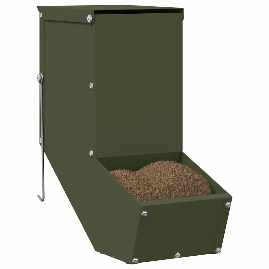 Mangiatore per conigli Verde oliva 12,5 x 26 x 28,5 cm CFW7439467