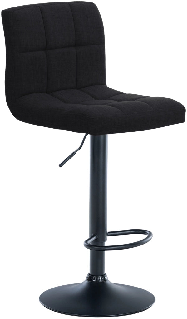 2er Set Barhocker Calma Stoff schwarz