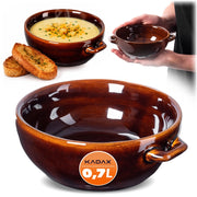Ciotola da zuppa KADAX 700 ml Ciotola da zuppa in gres Ciotola da brodo in gres