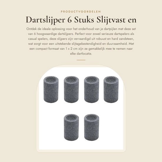 Slijper per Dardi 6 Pezzi - Resistente e Duraturo - Formato Compatto - Adatto per Dardi - Rimuove Brame Metalliche - Ideale per lo Sport dei Dardi