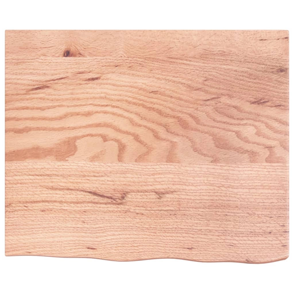 Piano Bagno Marrone 60x50x(2-6) cm Legno Massello Trattatocod mxl 102800