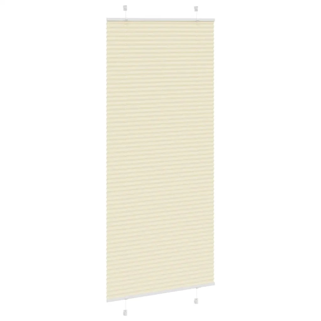 Tenda Plissettata Crema 95x200 cm Larghezza Tessuto 94,4 cm 4015312