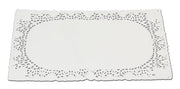 PIZZO SOTTO TORTA BIANCO 20X30CM 4PZ