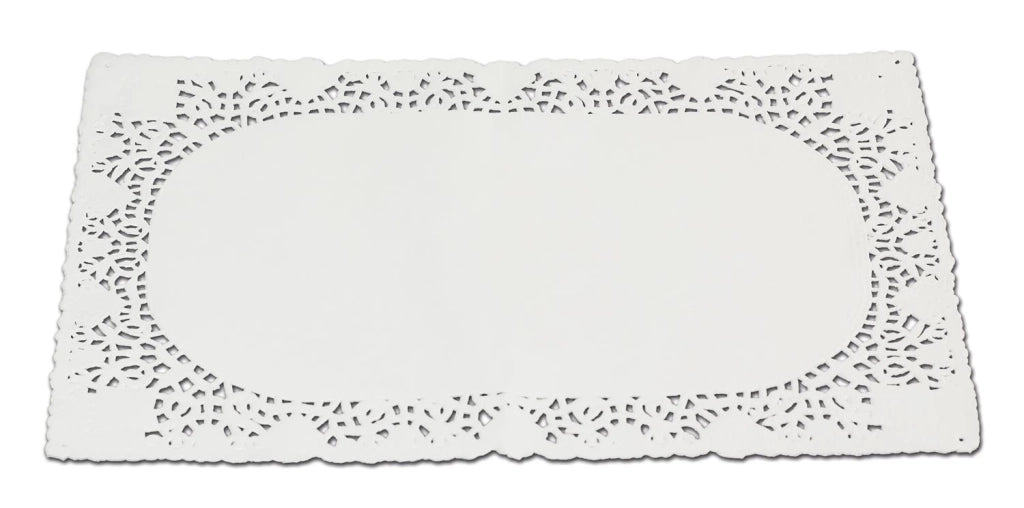 PIZZO SOTTO TORTA BIANCO 20X30CM 4PZ