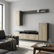 Parete Attrezzata per Soggiorno in Legno Composito cm 210x36 5x170 - JERE