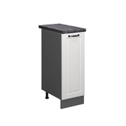 Armadio cucina dispensa alto R-Line Bianco rustico/Antracite 30 cm, PL Antracite Vicco
