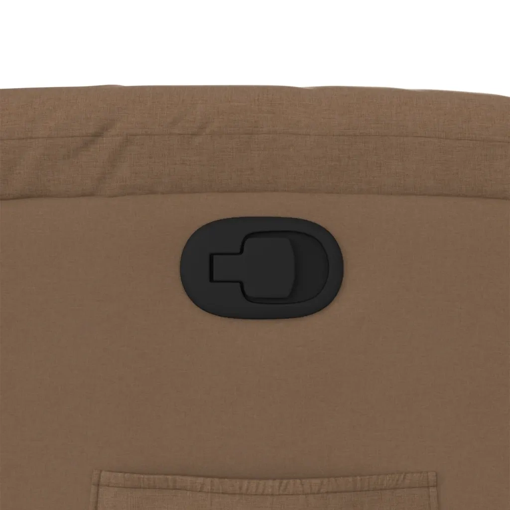 Poltrona Reclinabile in Tessuto Marrone 373578