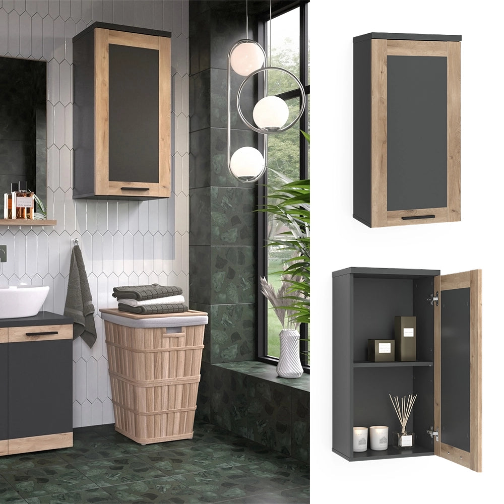Vicco Mobile da bagno Antracite/quercia vichinga 40.3 x 79.6 cm