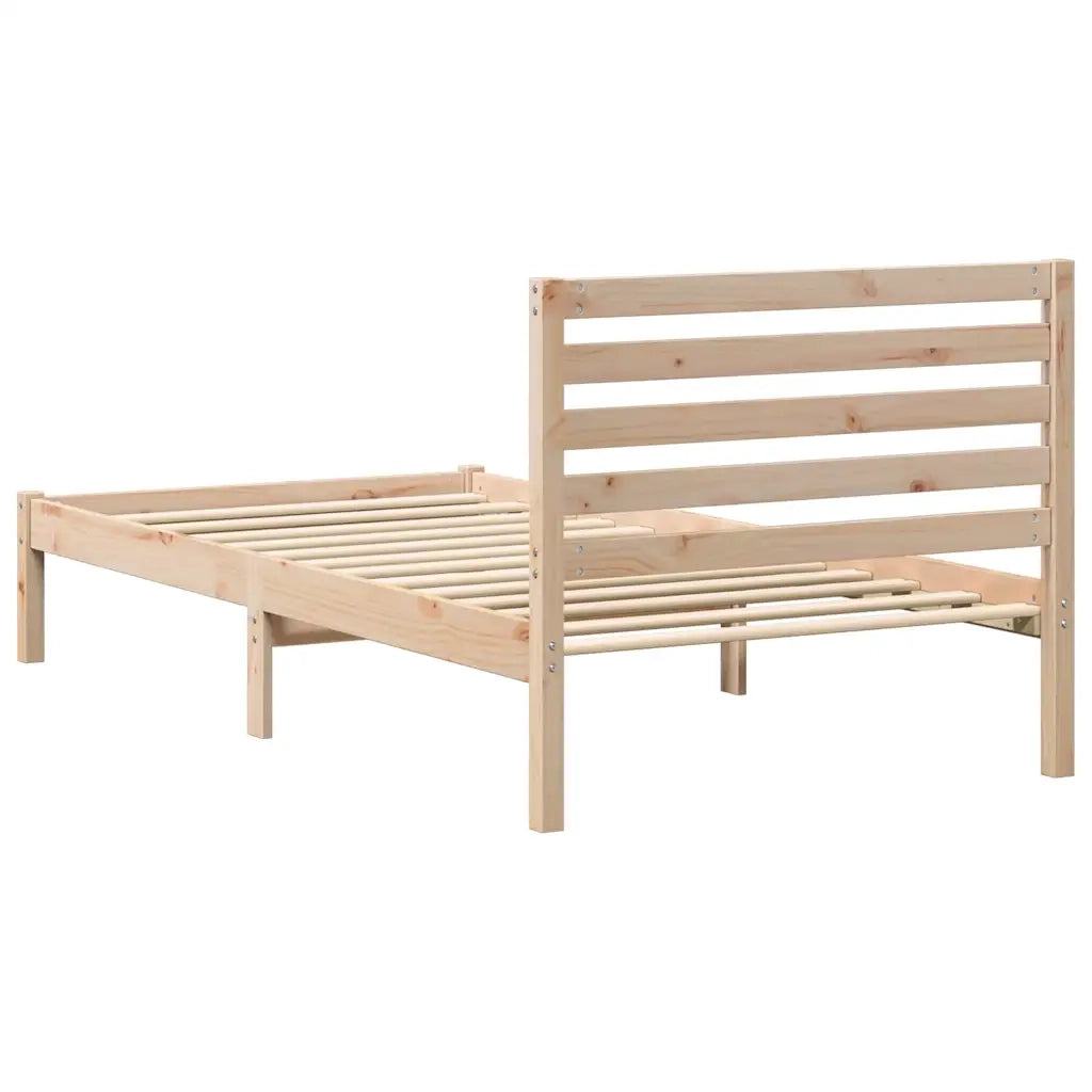 Struttura del letto Marrone 80 x 200 cm Pino massello 872260