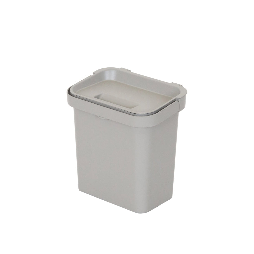 PATTUMIERA STOCCOLMA 5L 23,3X16,3XH24,7CM GRIGIA.