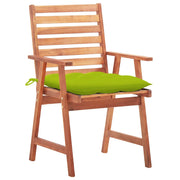 Sedie da Pranzo da Esterni con Cuscini 2 pz Massello di Acacia 3064346