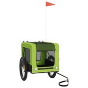 Rimorchio da Bici per Animali Verde e Nero Oxford e Ferro CFW8742275