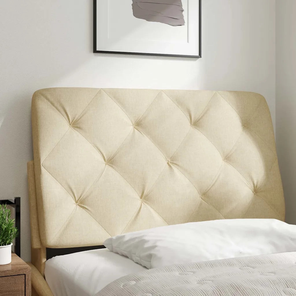 Cuscino Testiera Crema 80 cm in Tessuto CFW1656684