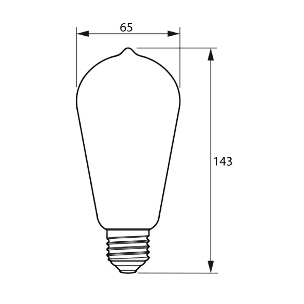 Lampadina decorativa Master Value E27 dimmerabile LED 4W lampada vetro dorato luce 1800K pub bar taverna 230V