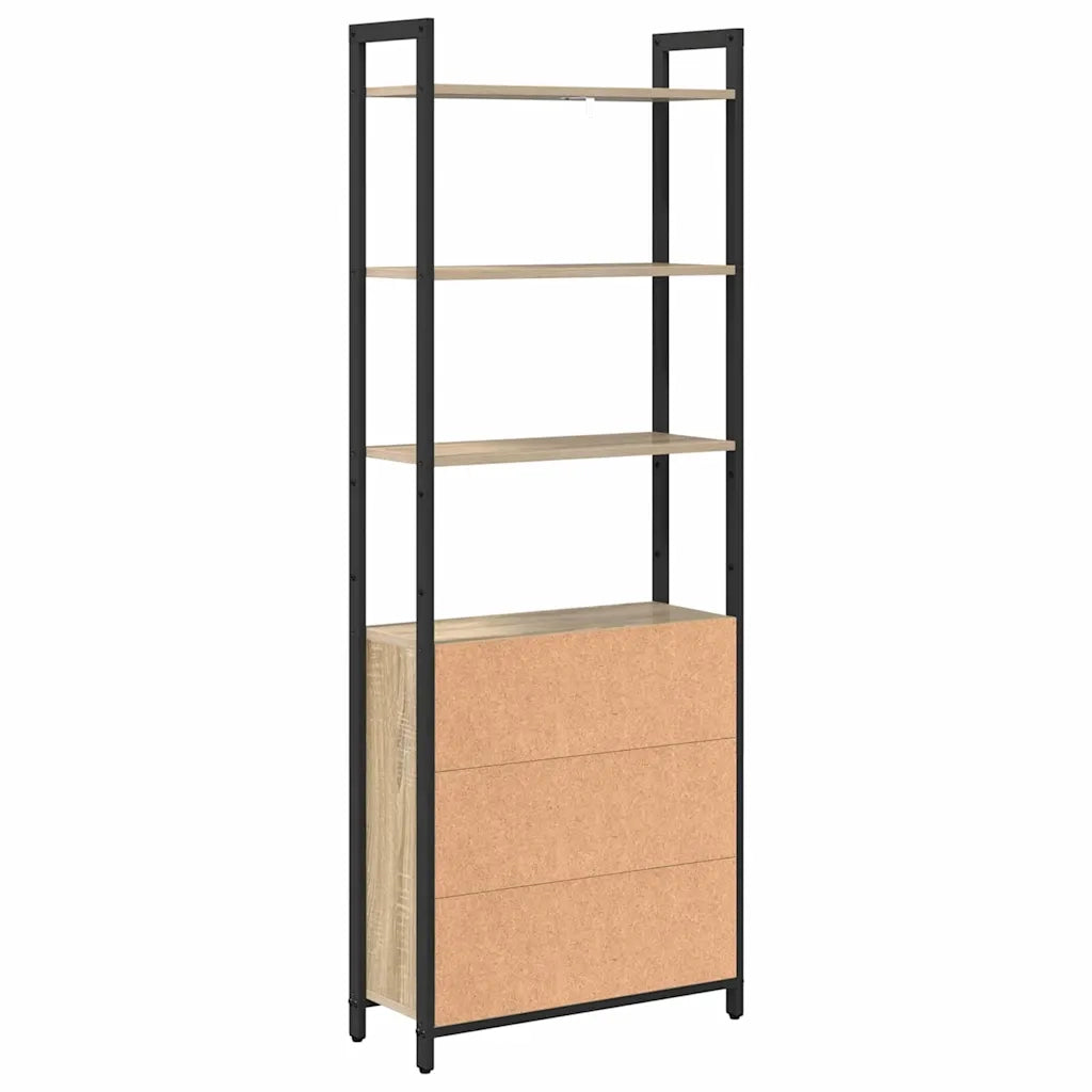 Armadio per Libri Rovere Sonoma 60 x 24 x 161 cm
