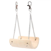 Accessori per gabbia di hamster - oscillatore a sospensione in bambù - antiscivolo - progettato per la sicurezza - mini ponte di accesso - dimensioni 9x7,5 cm