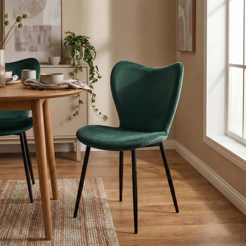 Set di 2 sedie per sala da pranzo Maika in velluto 3