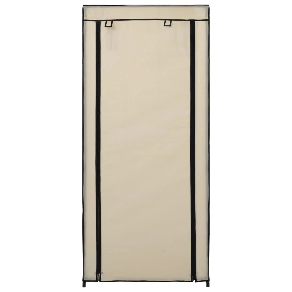 Scarpiera mobile contenitore per scarpe mobile per ingresso/corridoio/soggiorno con coperchio 58 x 28 x 106 cm tessuto crema 02_0021408