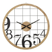 Orologio da Parete VKH266, Marrone, Metallo, 60x2,5x60 cm
