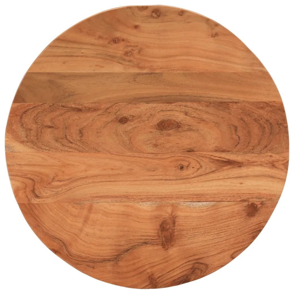 Piano per Tavolo Ã˜60x2,5 cm Rotondo in Legno Massello di Acacia