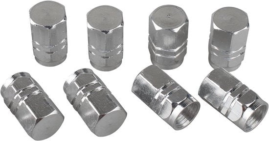 Capsule di protezione per stoffe in alluminio - Set da 8 (Argento)