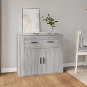 Credenza-Buffet-Armadio da cucina Grigio Sonoma 80x33x70 cm in Legno Multistrato 742537