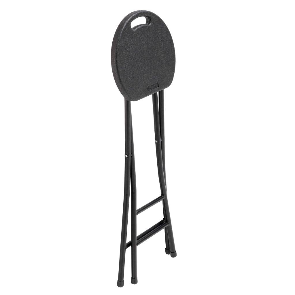 Oviala - Set di 10 sgabelli alti pieghevoli neri
