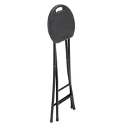 Oviala - Set di 10 sgabelli alti pieghevoli neri