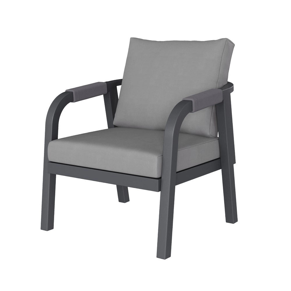 Set Pranzo da Giardino 8 Posti con Divano Angolare, Tavolo e Poltrone ¨C Xylo ¨C Polyrattan Grigio