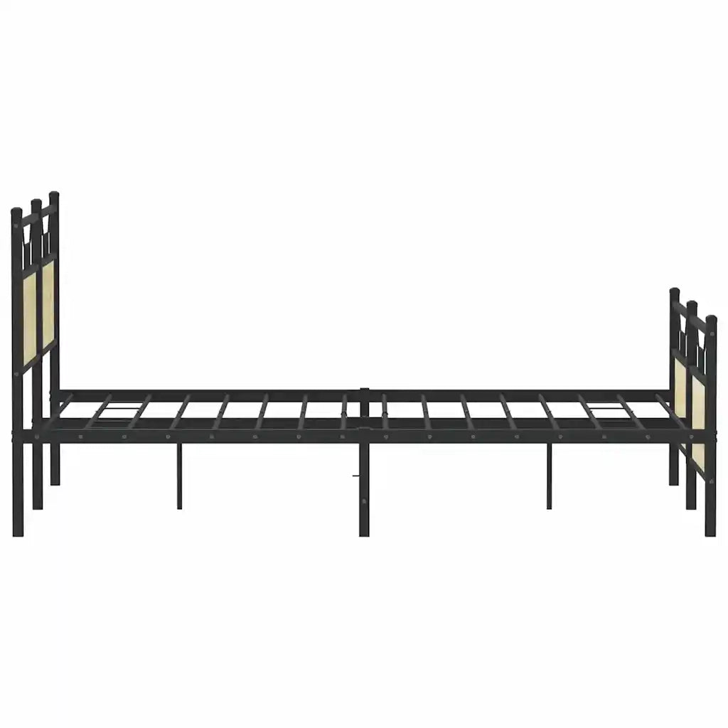 Letto matrimoniale | Letto per adulti | Giroletto senza Materasso Rovere Sonoma 150x200cm in Truciolato