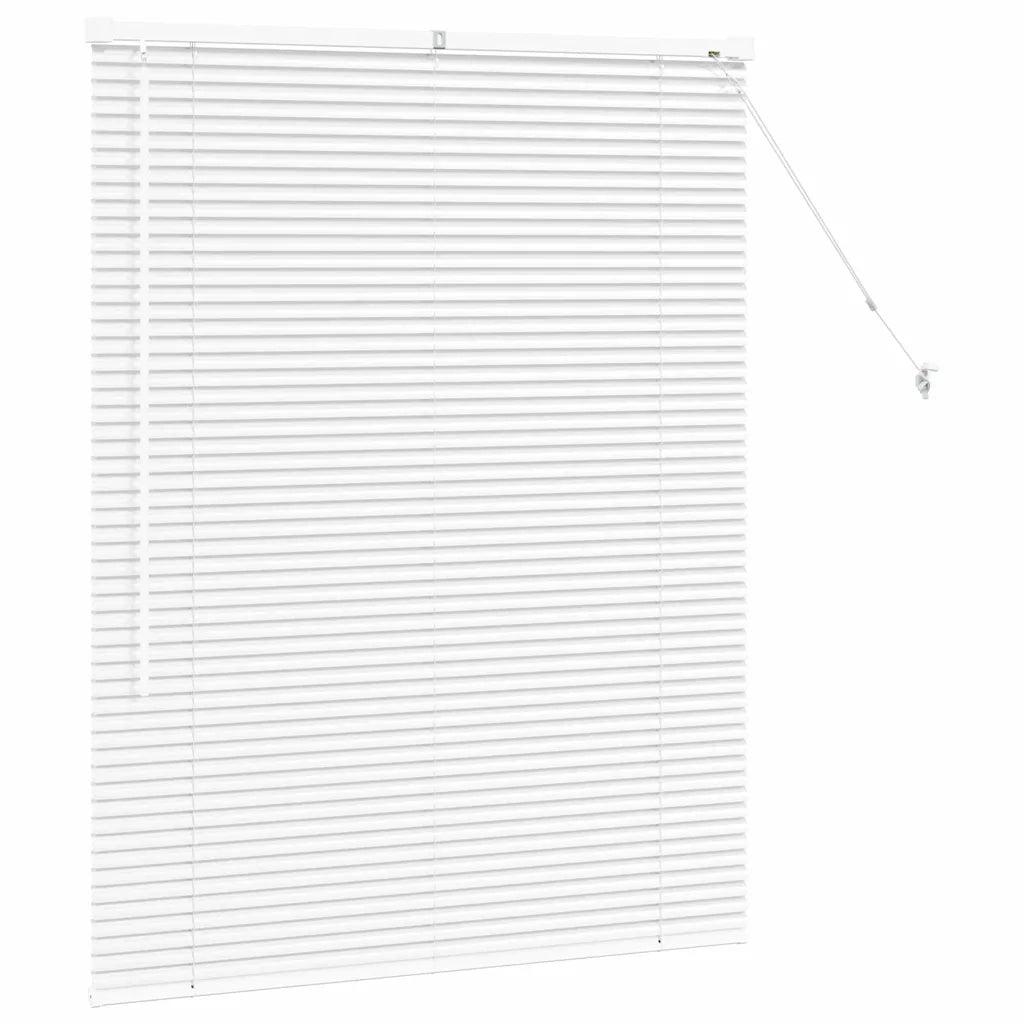 Tendaggi a Veneziana | Tenda a lamelle Bianco 130 x 100 cm Alluminio