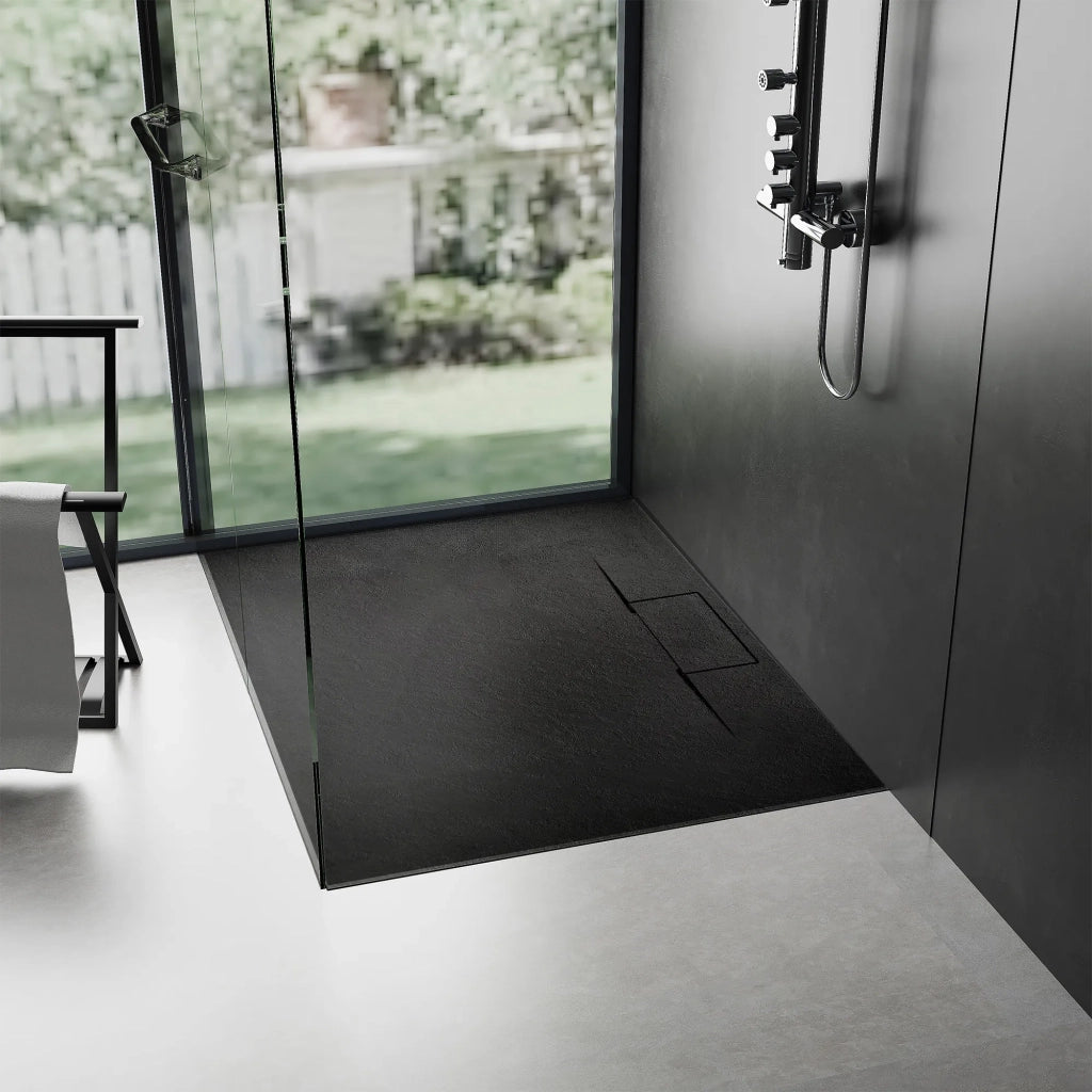 Piatto Doccia Bazalt Long Black 90x120