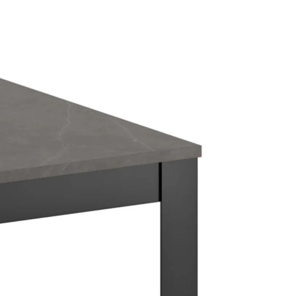 Tavolo da pranzo allungabile effetto marmo antracite Moon 156-316x90 cm fino a 12 posti Made in Italy | Duzzle