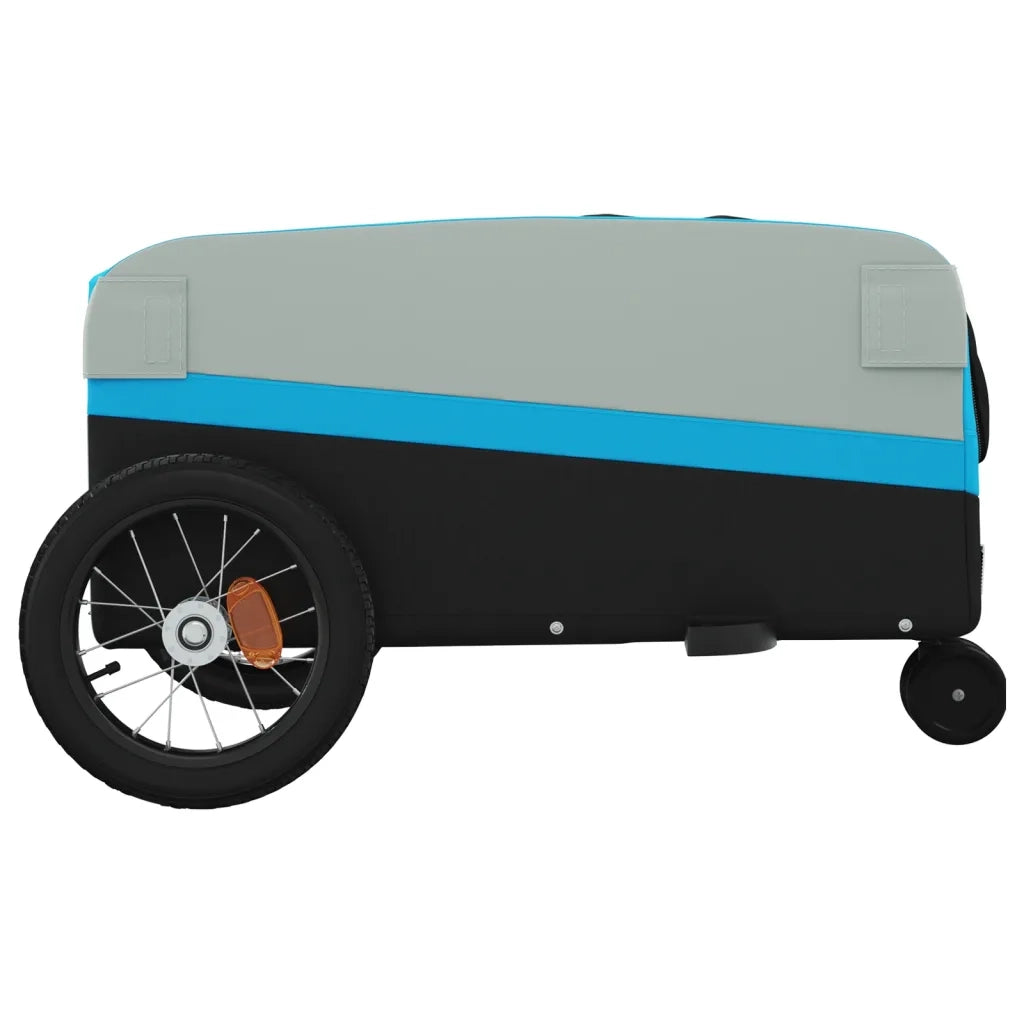 Rimorchio da Bici Nero e Blu 30 kg in Ferro CFW5193980