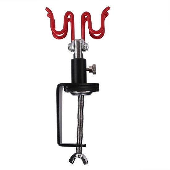 Sostegno per Airbrush Ergonomico - Montaggio su Tavolo - Due Airbrush - Portatile - Leggero - Massima Efficienza - Supporto per Airbrush