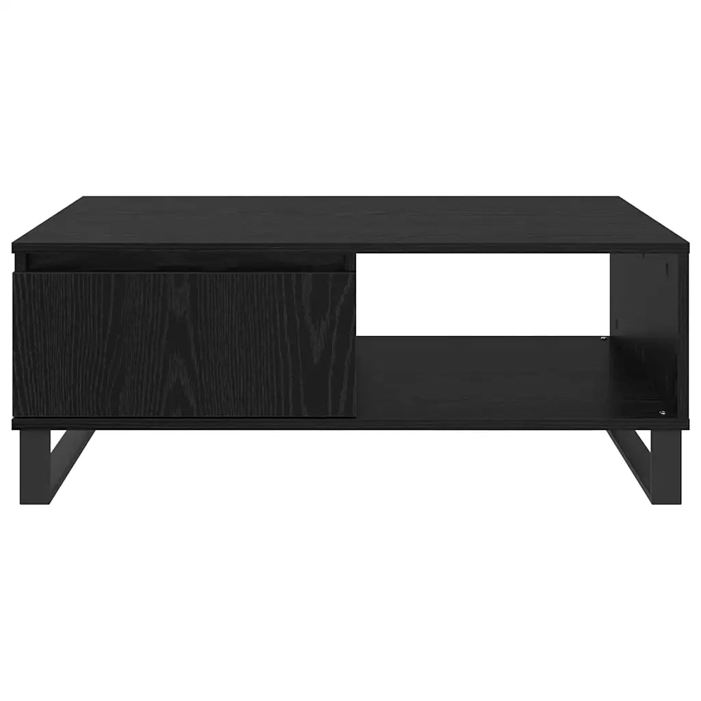 Tavolino da Salotto-Tavolino da soggiorno-Tavolo Rovere Nero 90 x 60 x 35 cm 965039