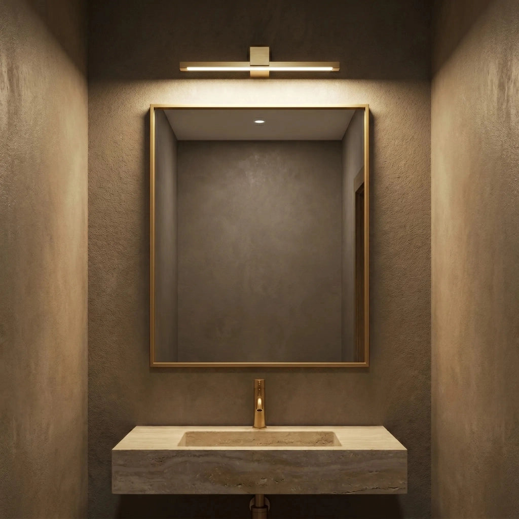 Applique Da Bagno Led Swe043-1w 40cm Gold Brush