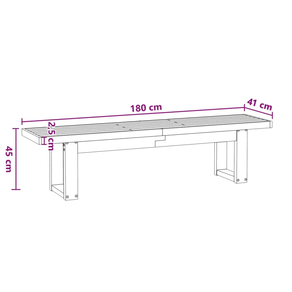 Panchina da pranzo NOAIN 180 x 41 x 45 cm CFW2613635