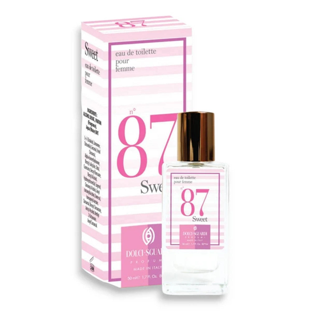 Trade Shop - Profumo Corpo Eau De Toilette Donna N°87 Sweet Da 50ml Fragranza Delicata Cremosa 015082 -