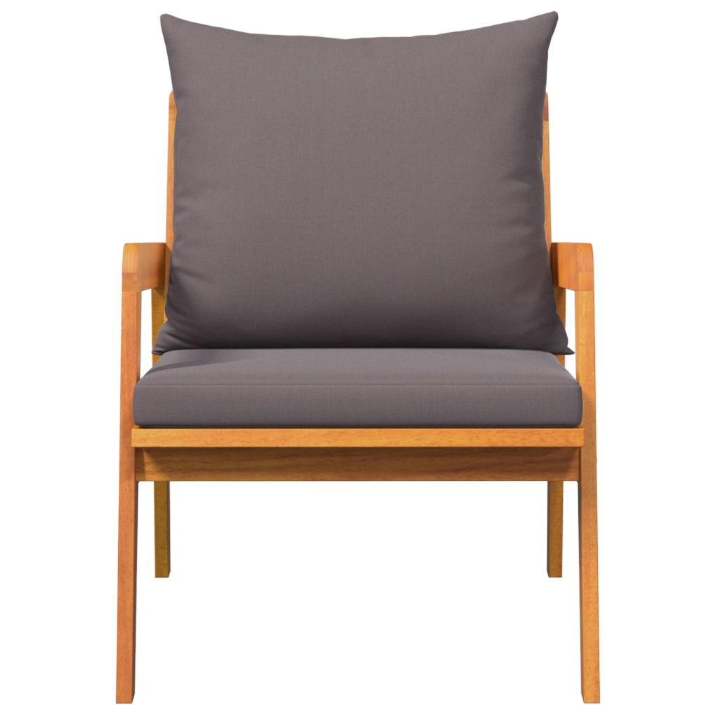 Sedie da Giardino 2 pz 59.5x65x71.5 cm Legno Massello di Acacia