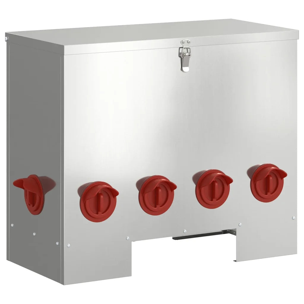 Feeder per pollo 2 pz Argento 60,5 x 29 x 51 cm CFW7621254
