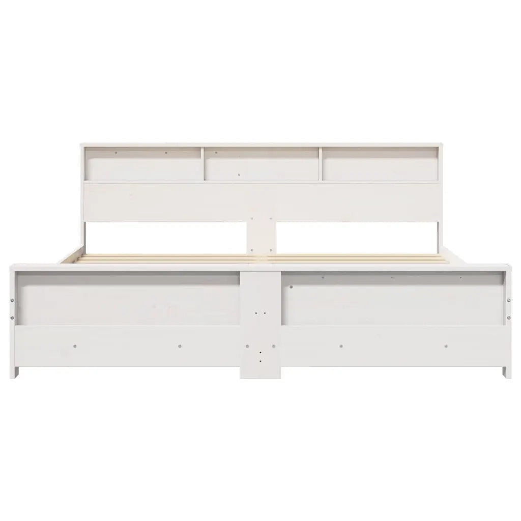 Letto matrimoniale | Letto per adulti | Struttura del letto Bianco 180 x 200 cm Legno di pino massiccio